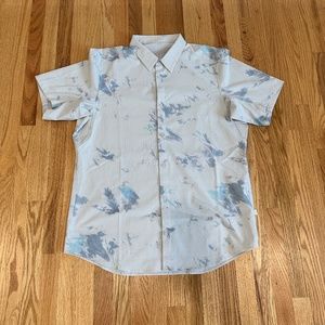 Lululemon Airing Easy Short Sleeve Button Down Shirt Rare Pattern